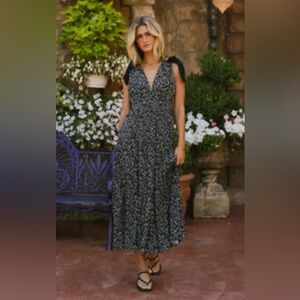 Böhme Josephine Floral Tie Strap Dress sz M